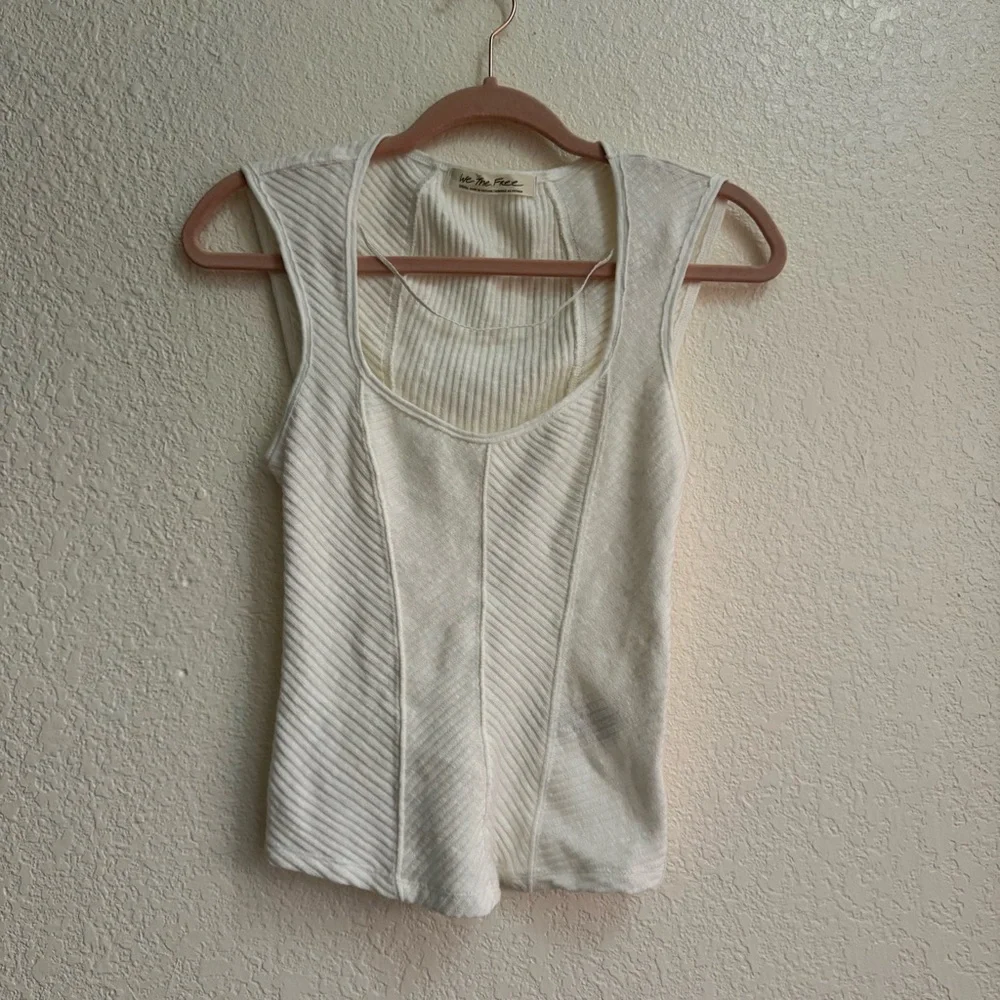 Free People x We The Free Boss Babe Ribbed Jersey Tank - Picture 3 of 6